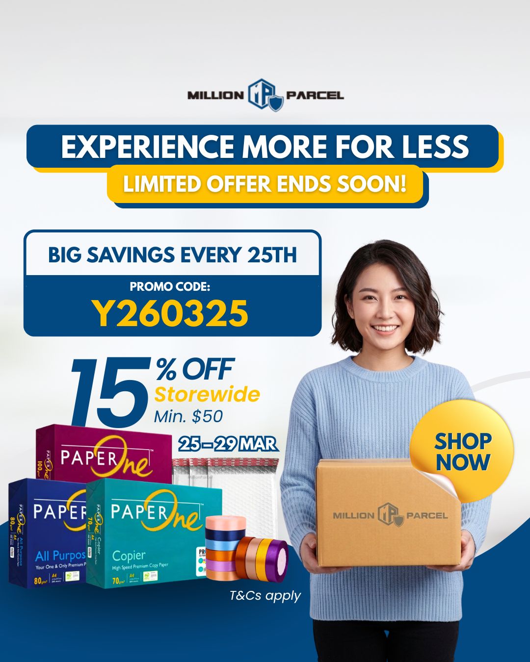 🖐 High Five Day Is Back – 15% OFF Storewide This March