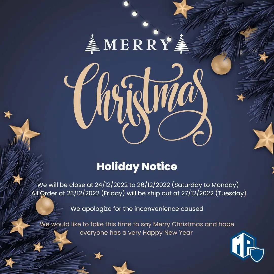 Merry Christmas Holiday Notice 2022 - MillionParcel