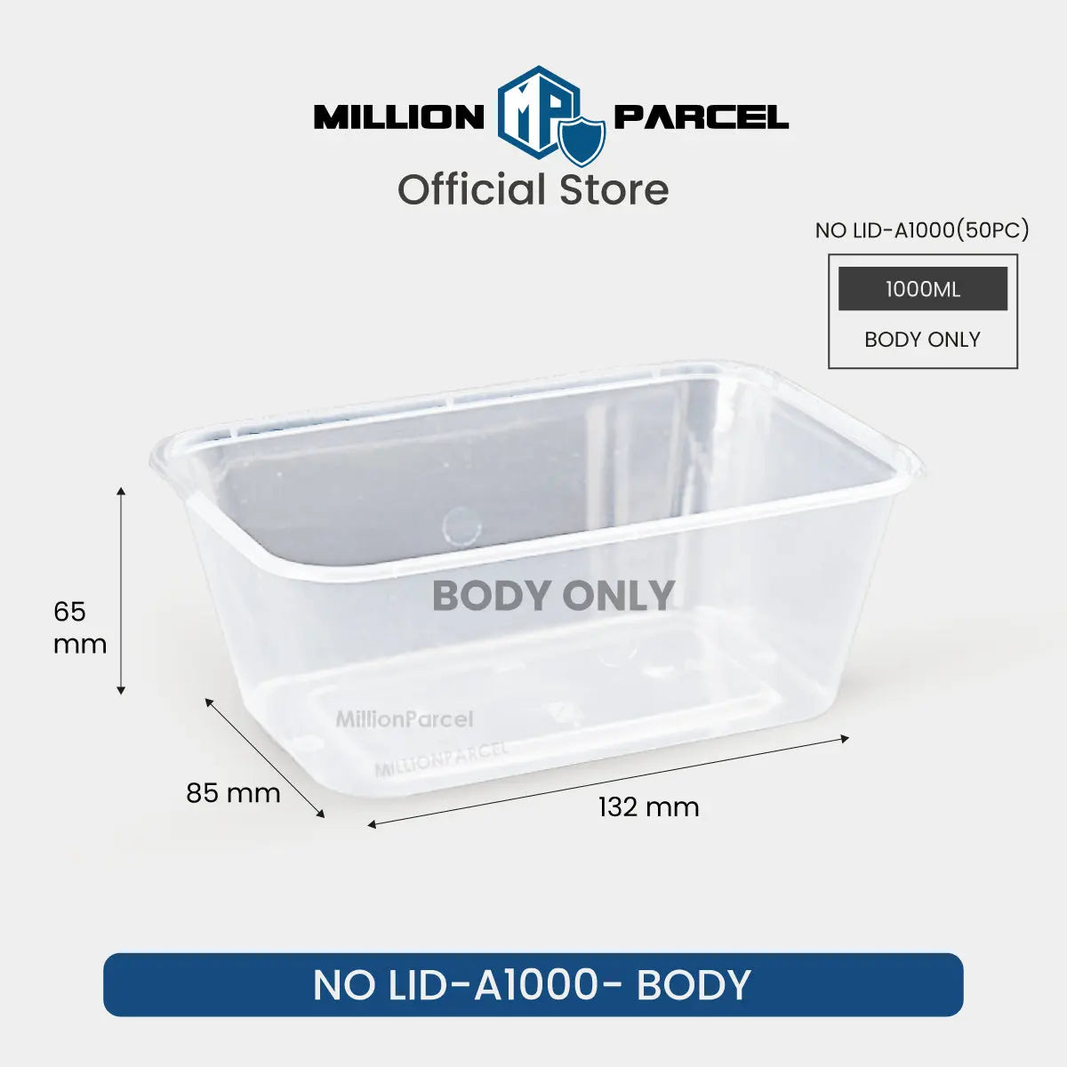 Disposable Plastic Food Container in Singapore - MillionParcel