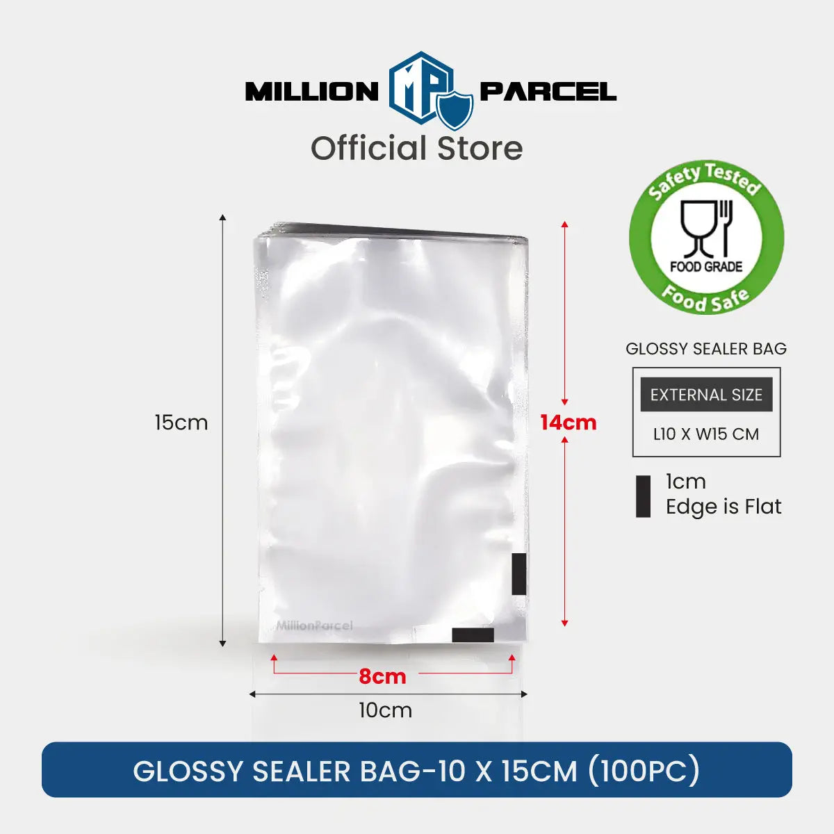 Glossy Sealer Bags | Food Plastic Bag - MillionParcel