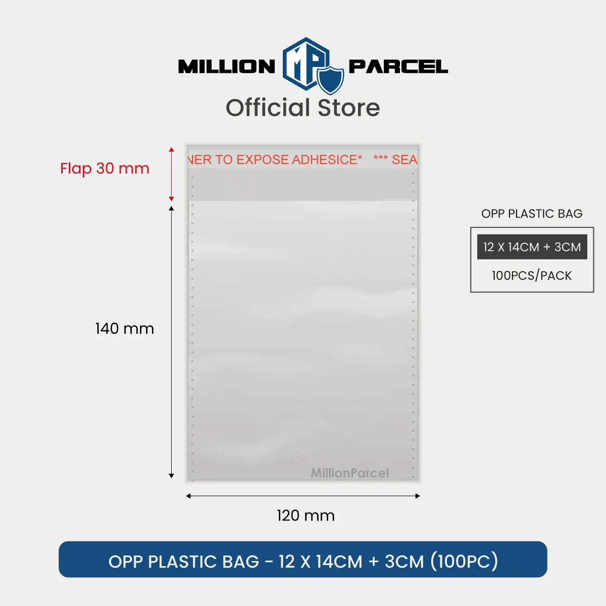 Transparent Self Adhesive OPP Plastic Bag - MillionParcel