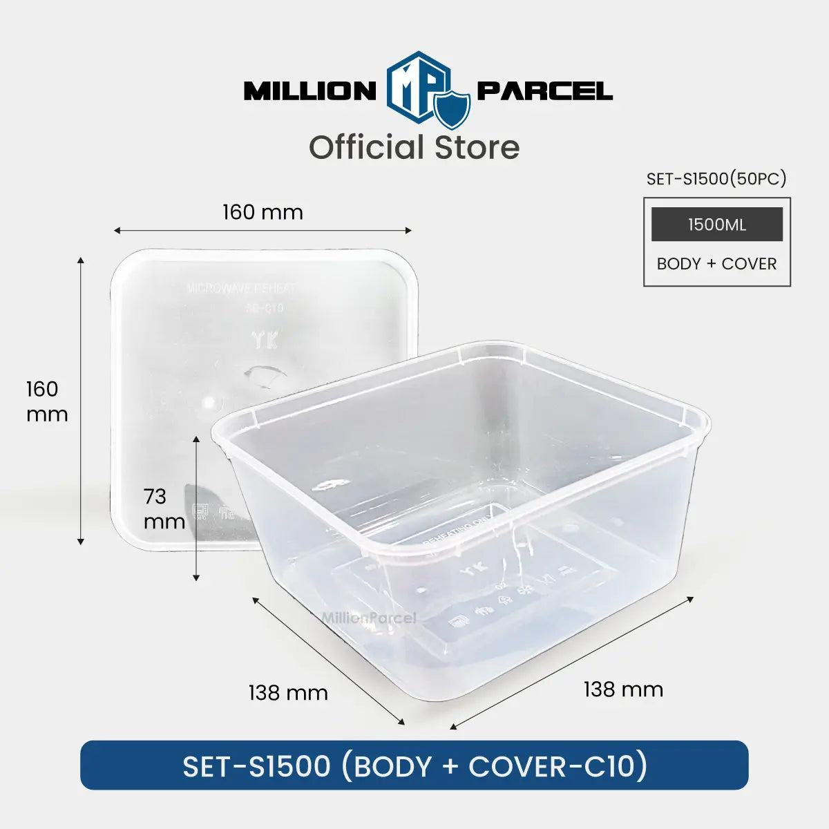 Disposable Plastic Food Container in Singapore - MillionParcel
