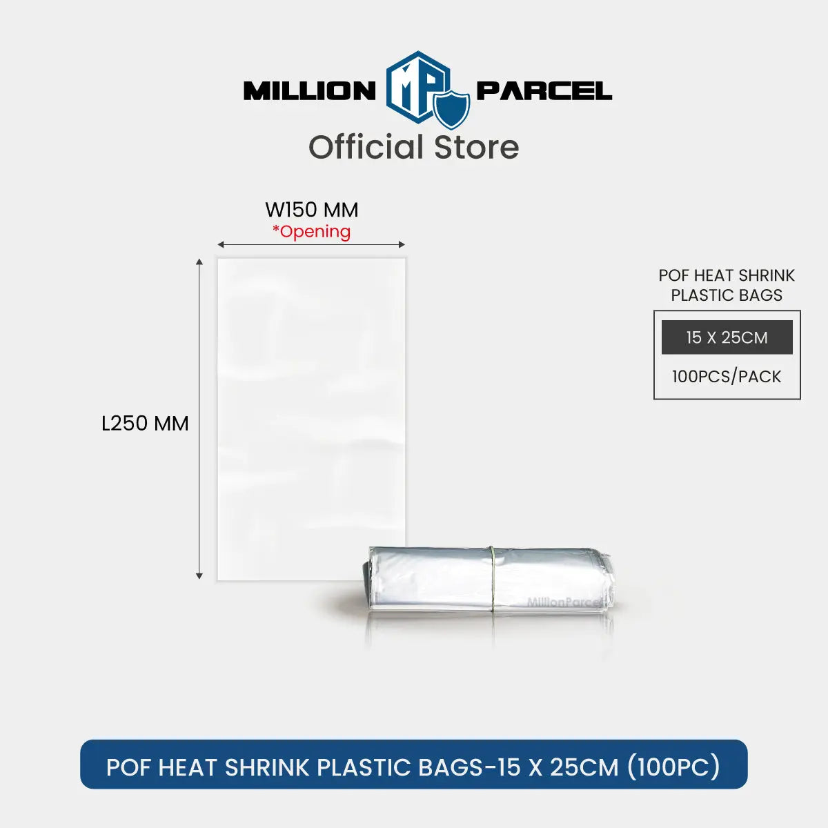 POF Heat Shrink Plastic Bags - MillionParcel
