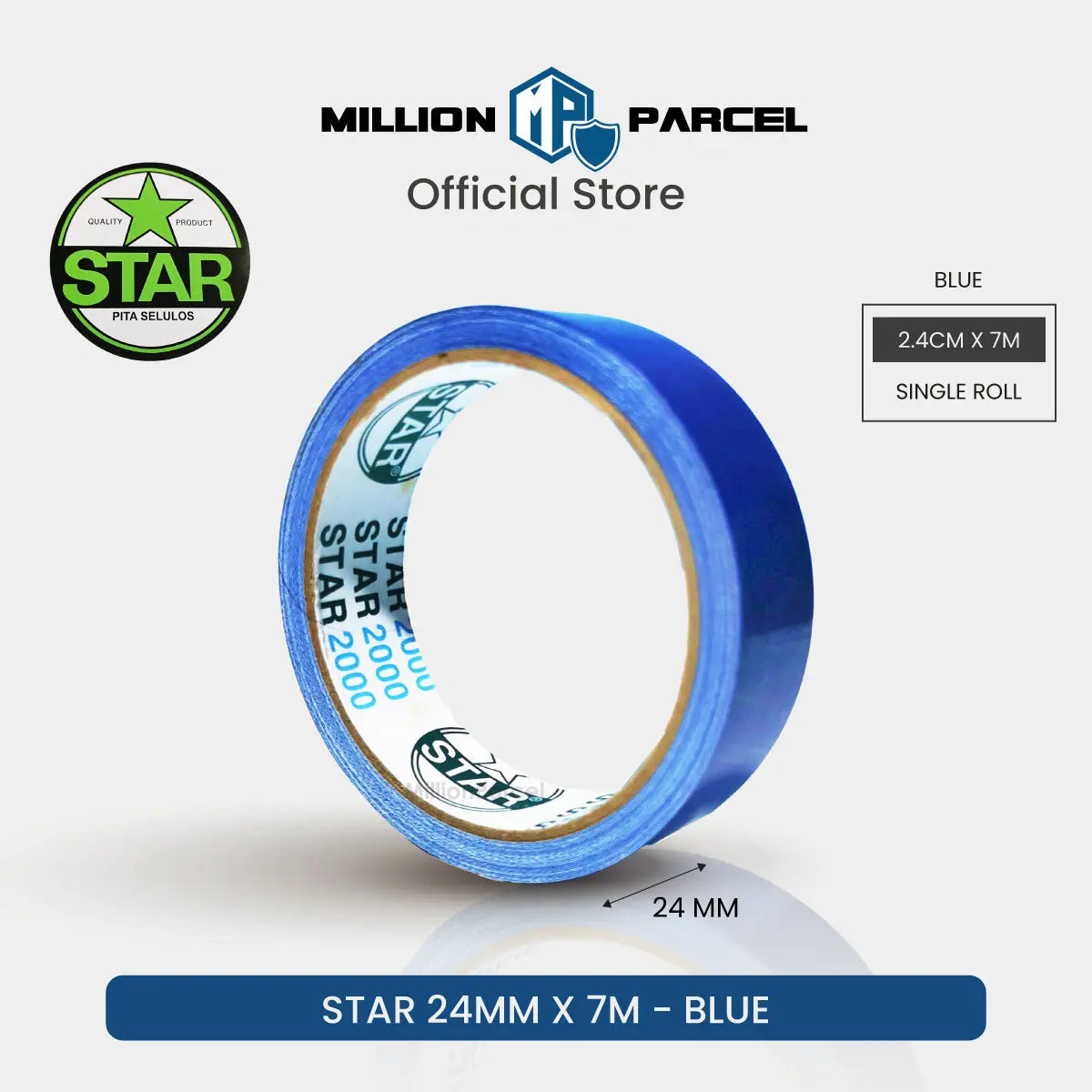 STAR 2000 Cloth Tape | Duct Tape - Easy Tear - MillionParcel