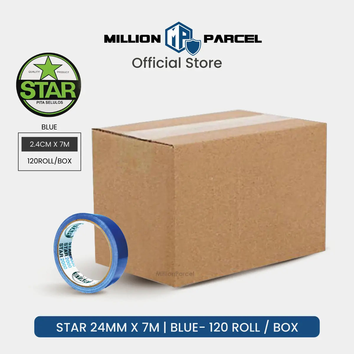 STAR 2000 Cloth Tape | Duct Tape - Easy Tear - MillionParcel