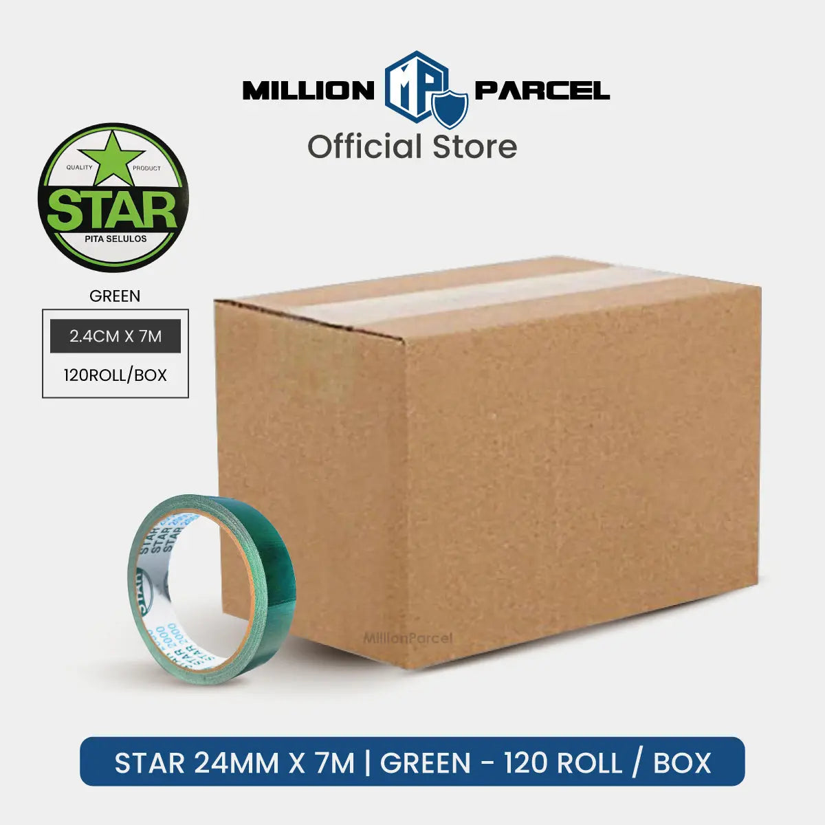 STAR 2000 Cloth Tape | Duct Tape - Easy Tear - MillionParcel