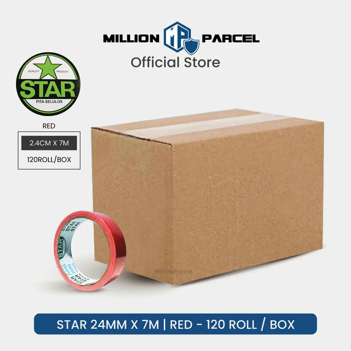 STAR 2000 Cloth Tape | Duct Tape - Easy Tear - MillionParcel