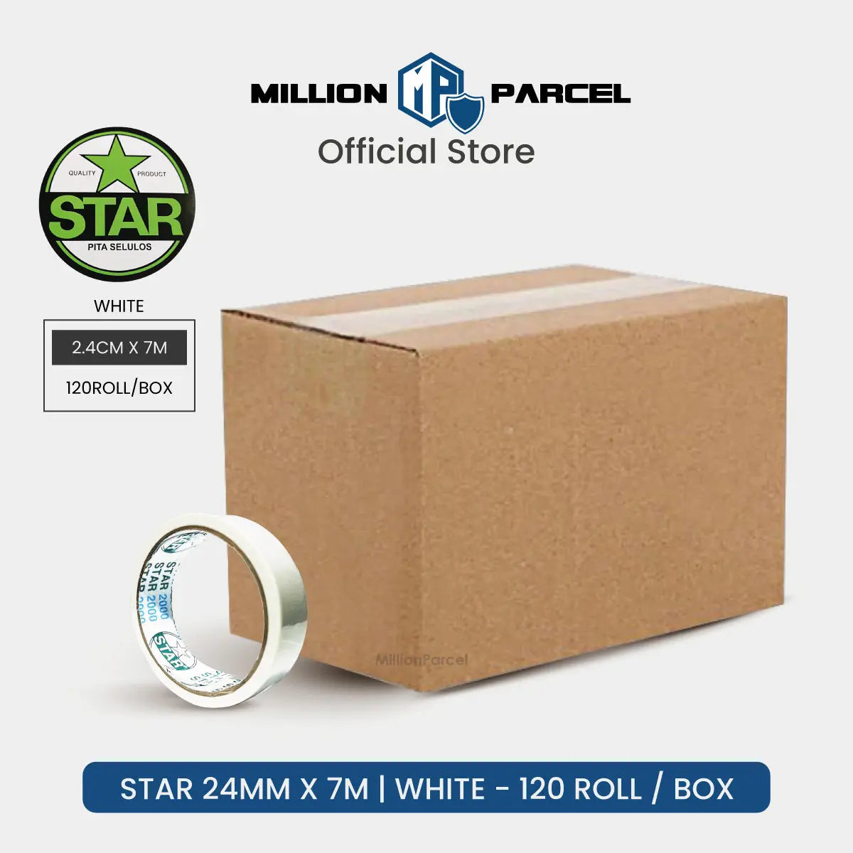 STAR 2000 Cloth Tape | Duct Tape - Easy Tear - MillionParcel