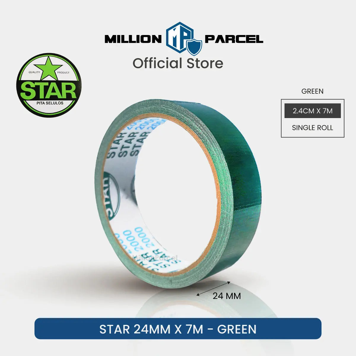 STAR 2000 Cloth Tape | Duct Tape - Easy Tear - MillionParcel