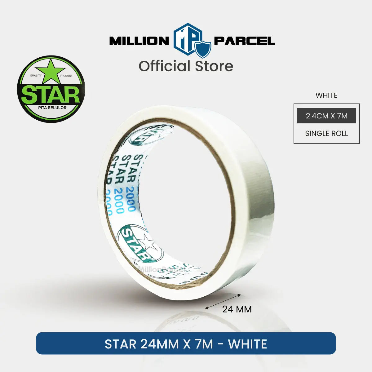 STAR 2000 Cloth Tape | Duct Tape - Easy Tear - MillionParcel