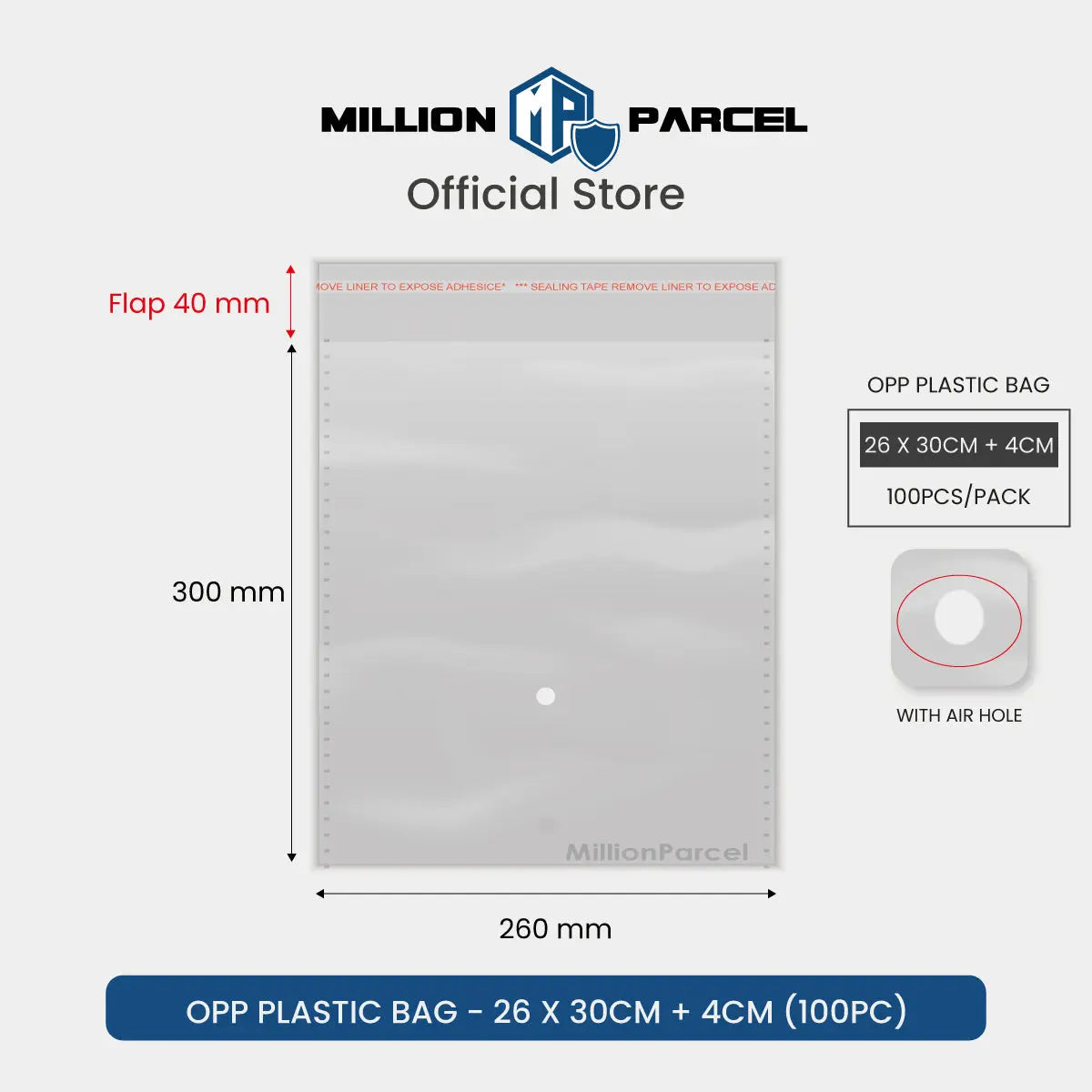 Transparent Self Adhesive OPP Plastic Bag - MillionParcel