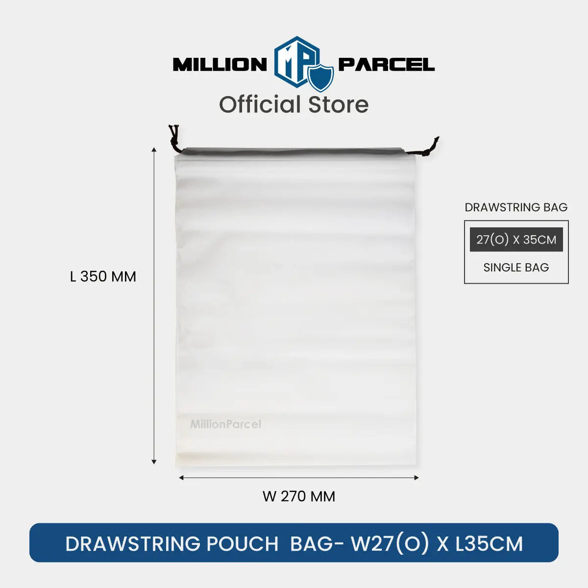 Transparent Drawstring Pouch | Drawstring Bag - MillionParcel