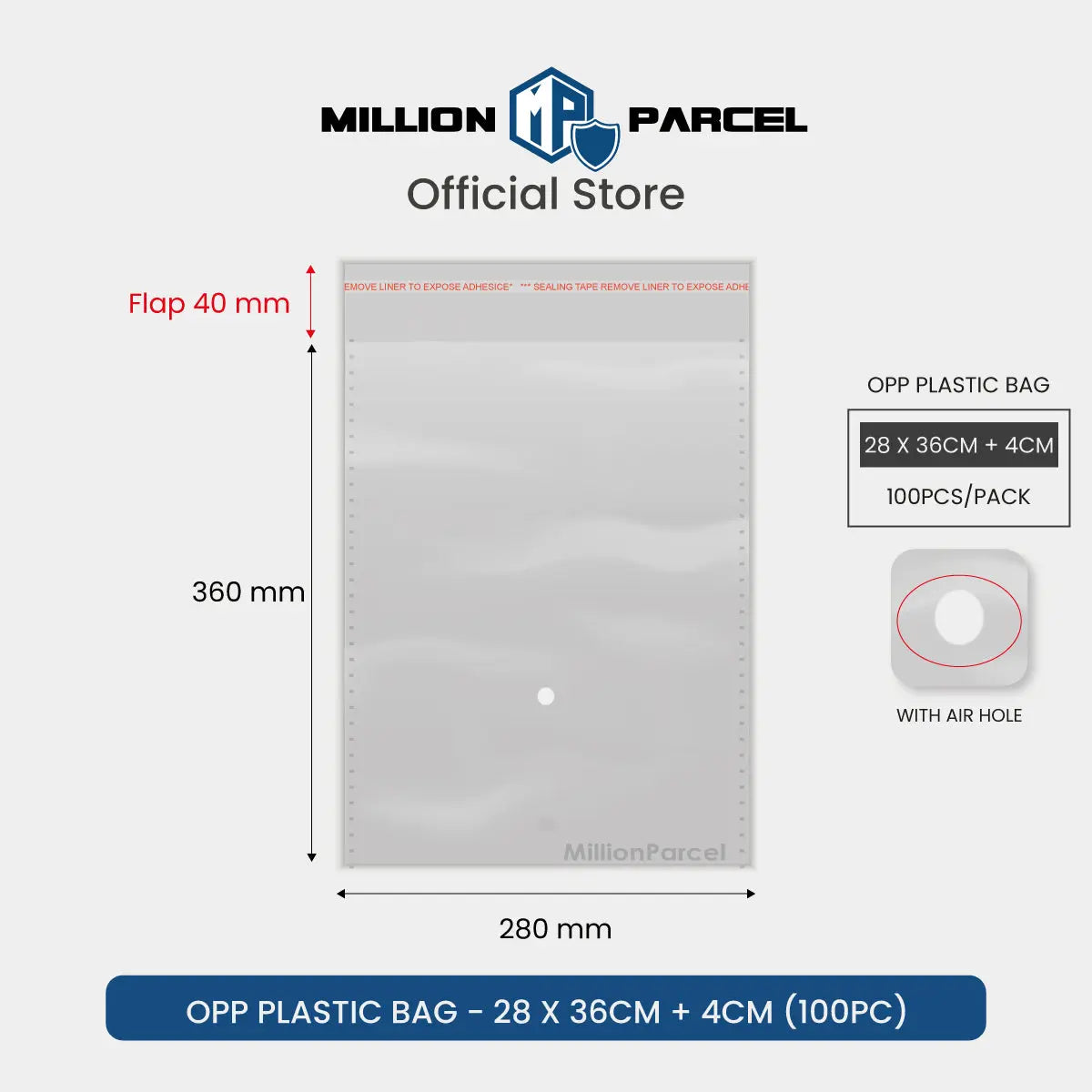 Transparent Self Adhesive OPP Plastic Bag - MillionParcel