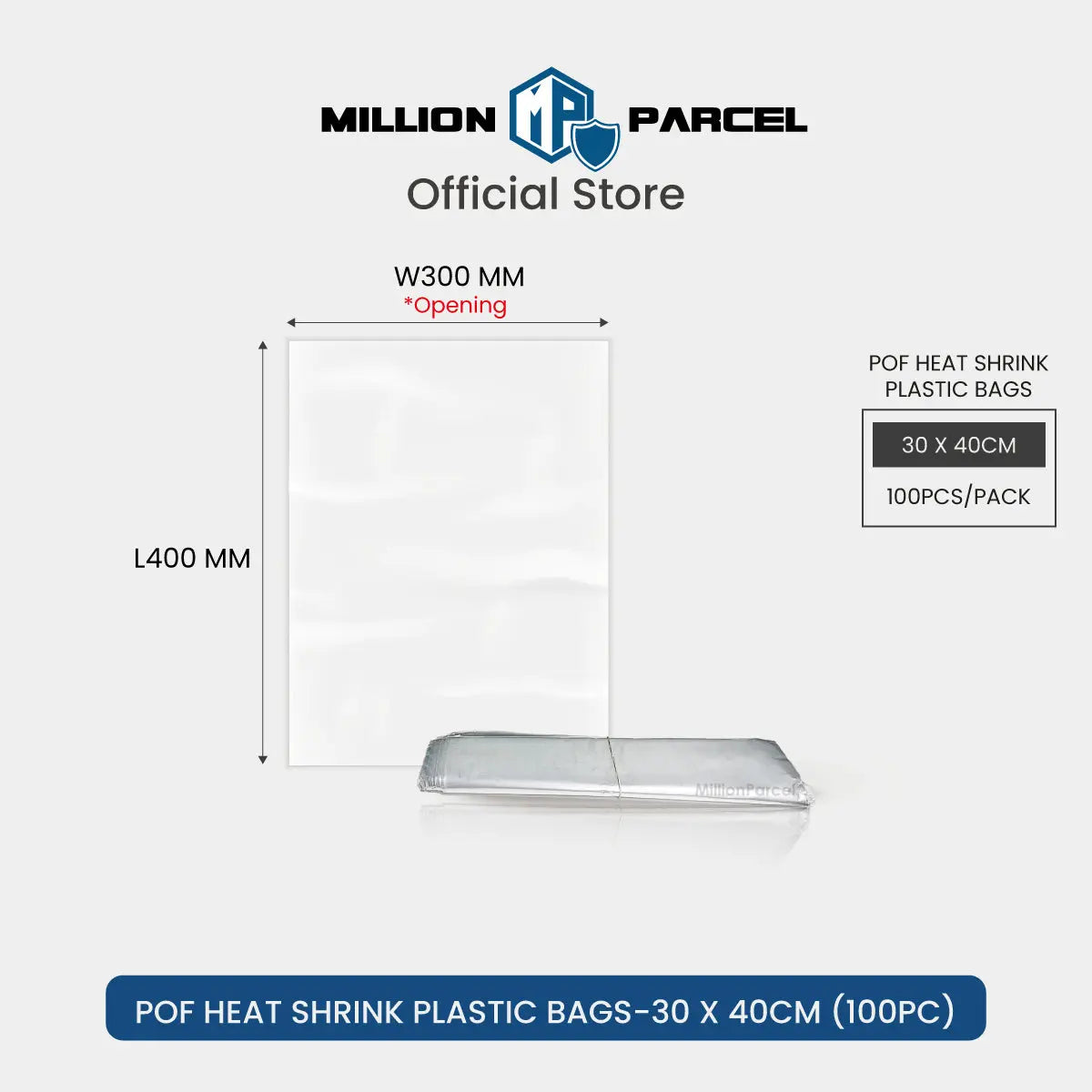 POF Heat Shrink Plastic Bags - MillionParcel