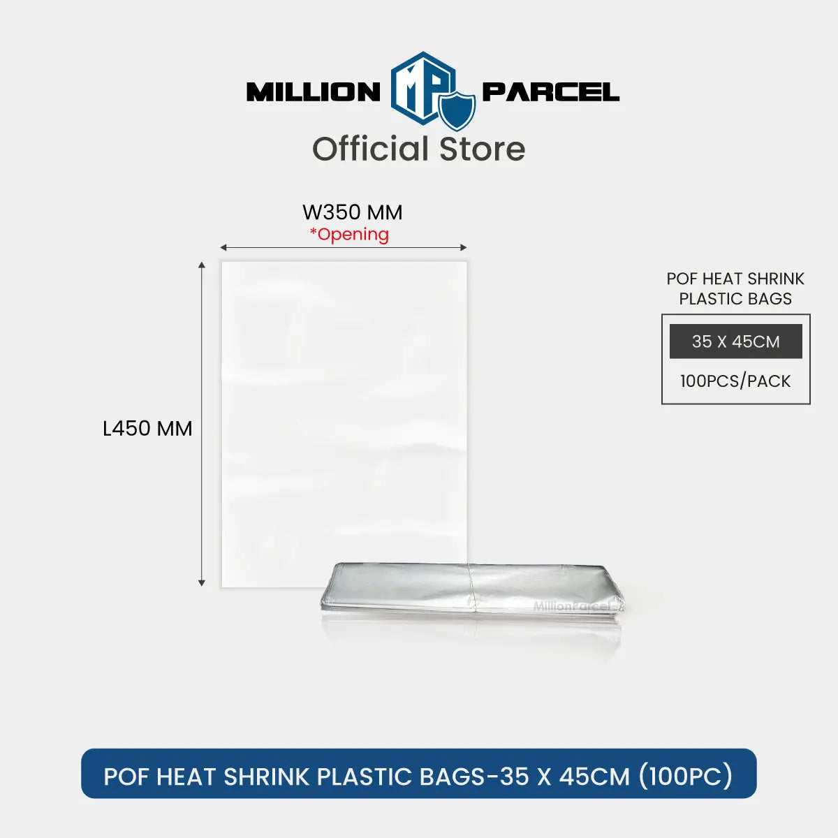 POF Heat Shrink Plastic Bags - MillionParcel