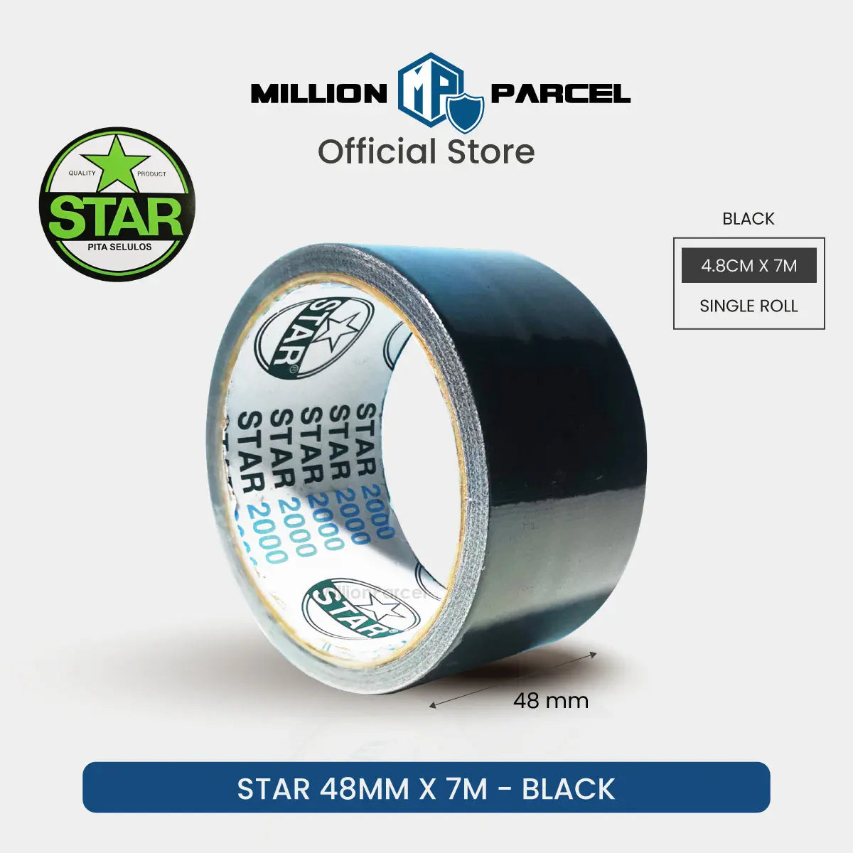 STAR 2000 Cloth Tape | Duct Tape - Easy Tear - MillionParcel