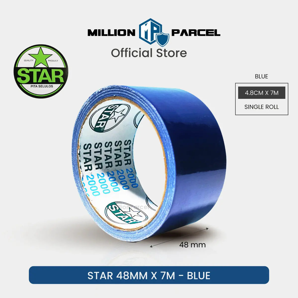 STAR 2000 Cloth Tape | Duct Tape - Easy Tear - MillionParcel