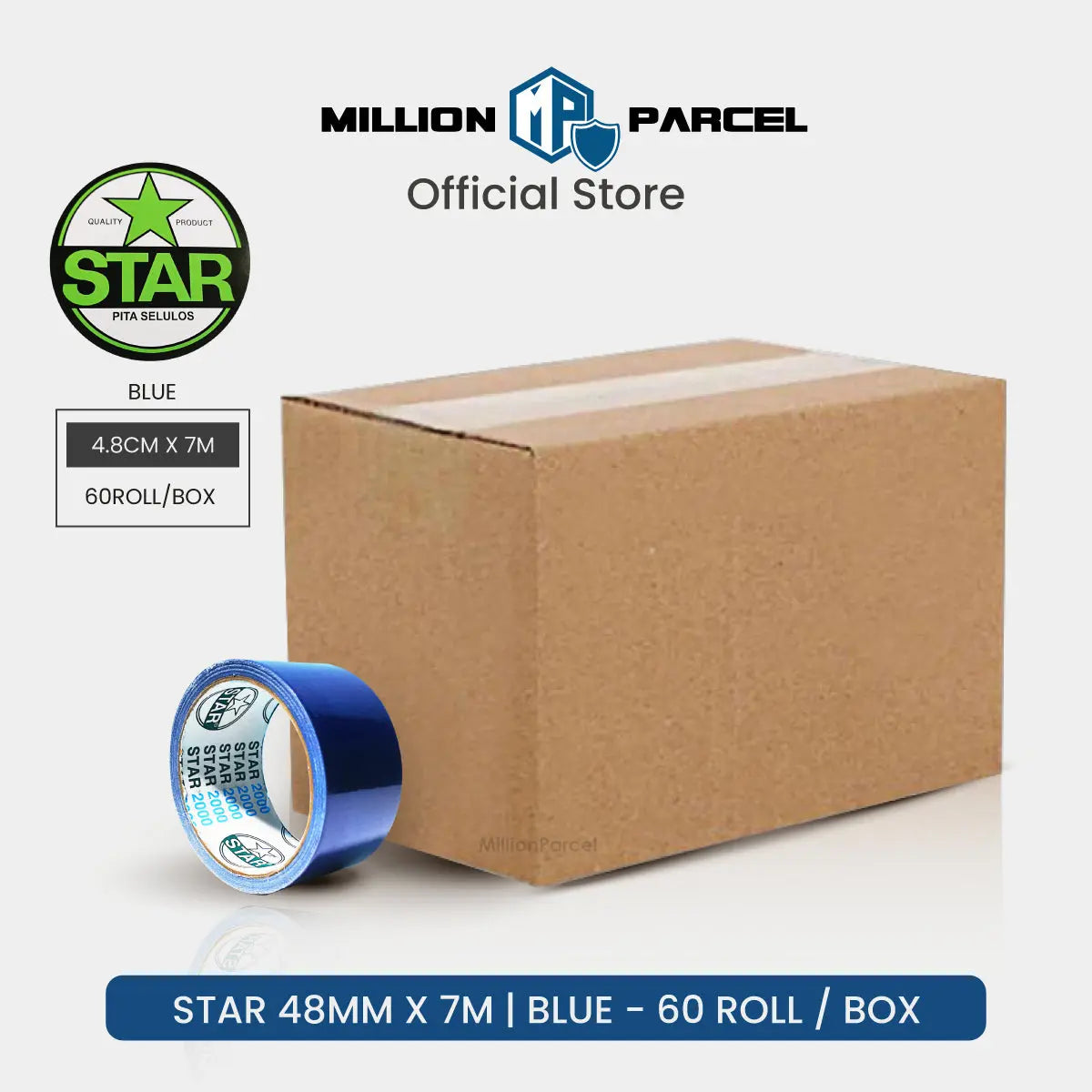 STAR 2000 Cloth Tape | Duct Tape - Easy Tear - MillionParcel