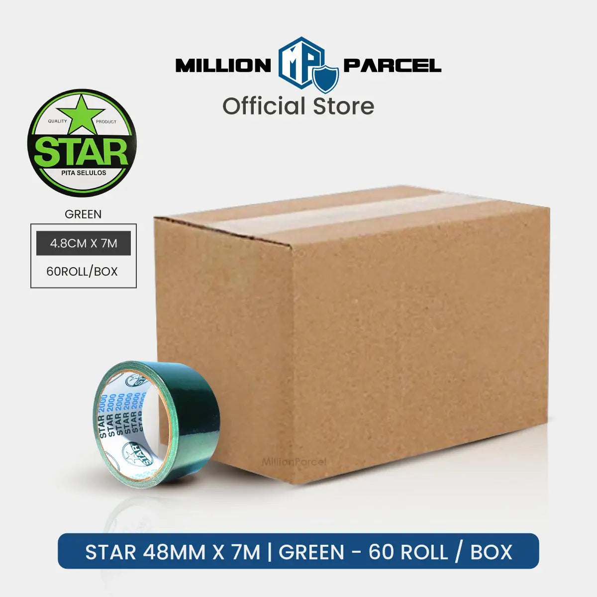 STAR 2000 Cloth Tape | Duct Tape - Easy Tear - MillionParcel