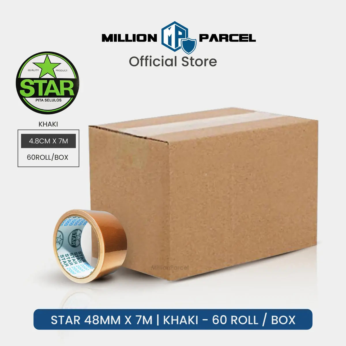 STAR 2000 Cloth Tape | Duct Tape - Easy Tear - MillionParcel