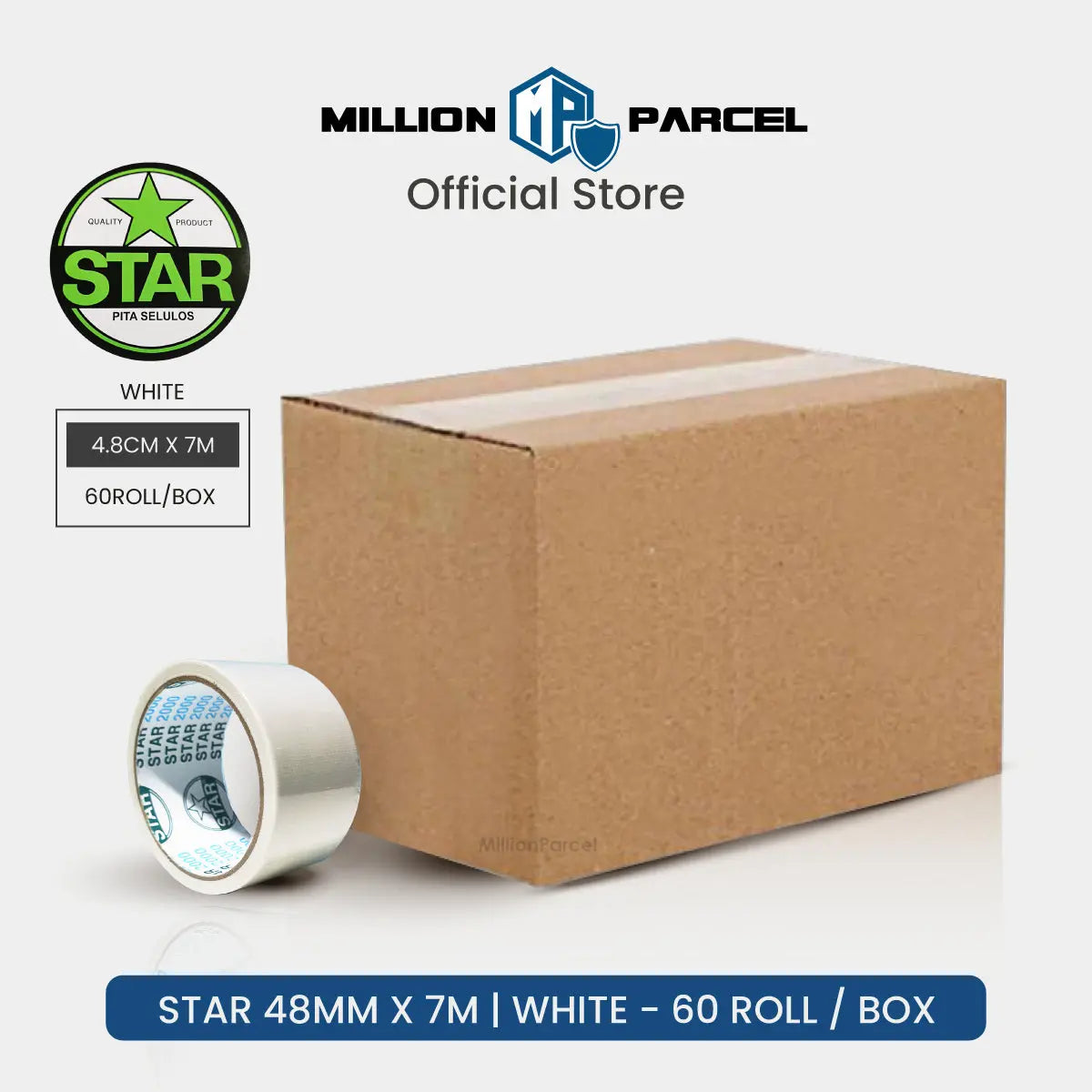 STAR 2000 Cloth Tape | Duct Tape - Easy Tear - MillionParcel