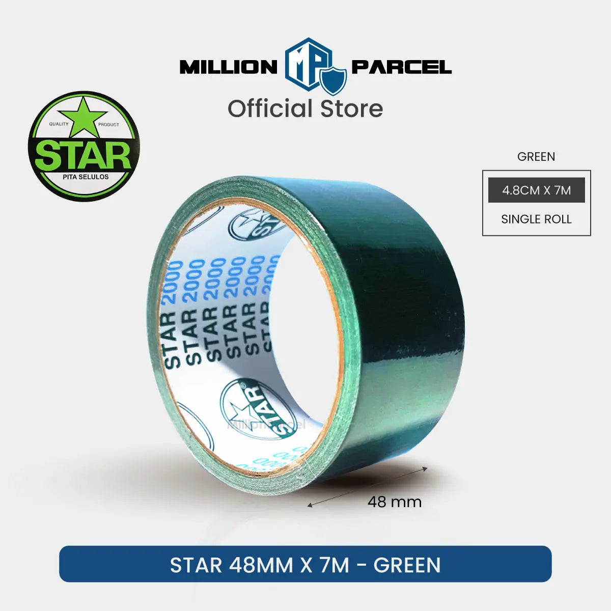 STAR 2000 Cloth Tape | Duct Tape - Easy Tear - MillionParcel