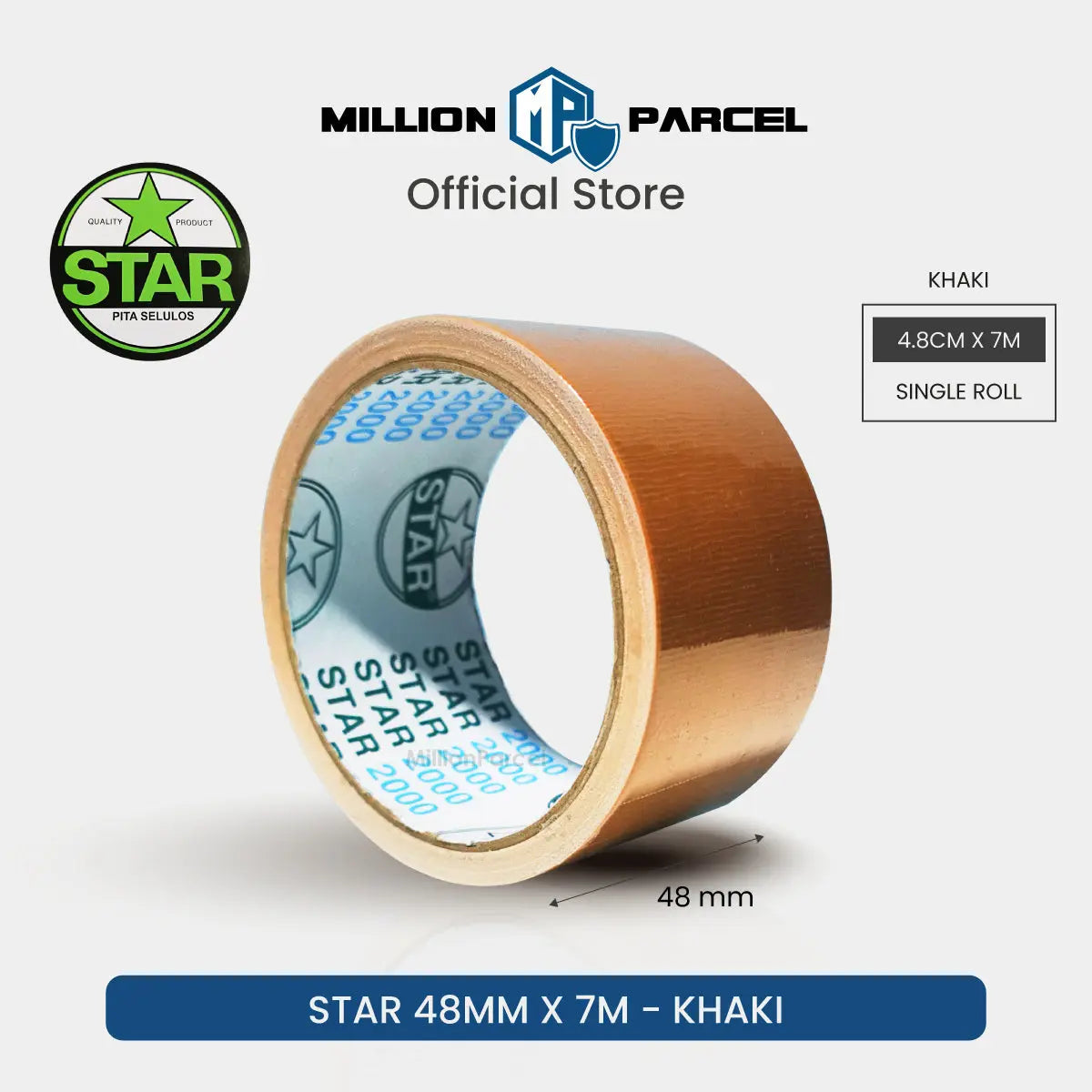 STAR 2000 Cloth Tape | Duct Tape - Easy Tear - MillionParcel