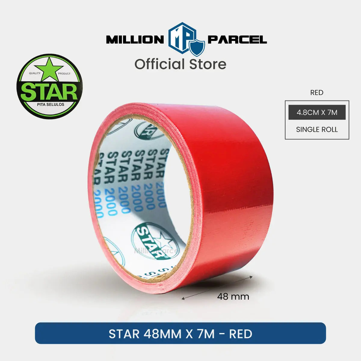 STAR 2000 Cloth Tape | Duct Tape - Easy Tear - MillionParcel