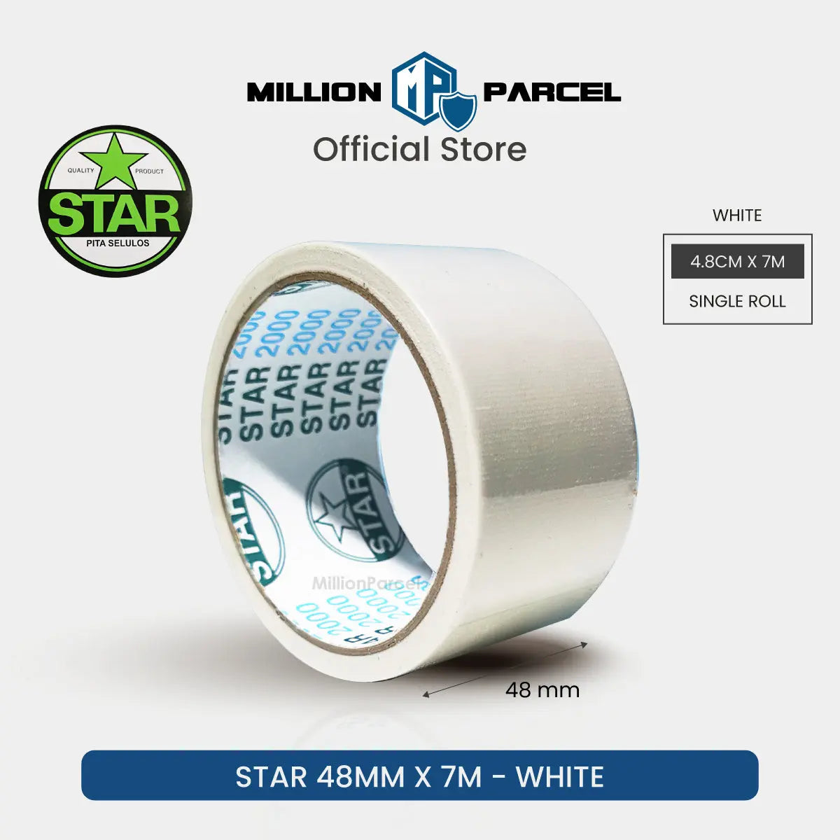 STAR 2000 Cloth Tape | Duct Tape - Easy Tear - MillionParcel