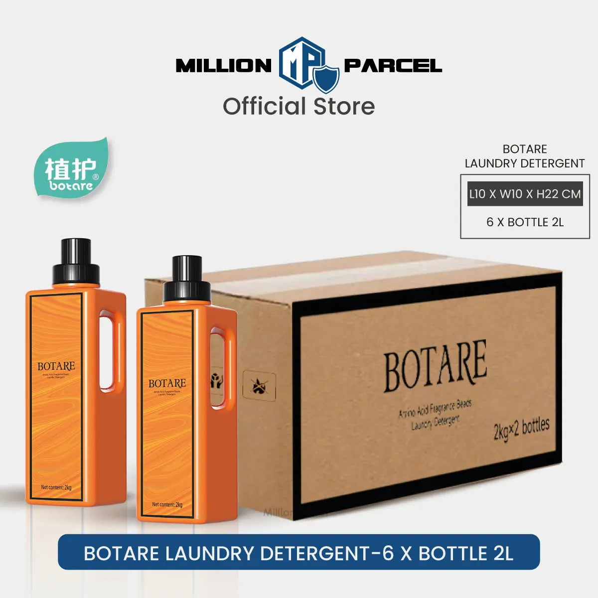 Botare Cheerful Laundry Detergent - 2L - MillionParcel