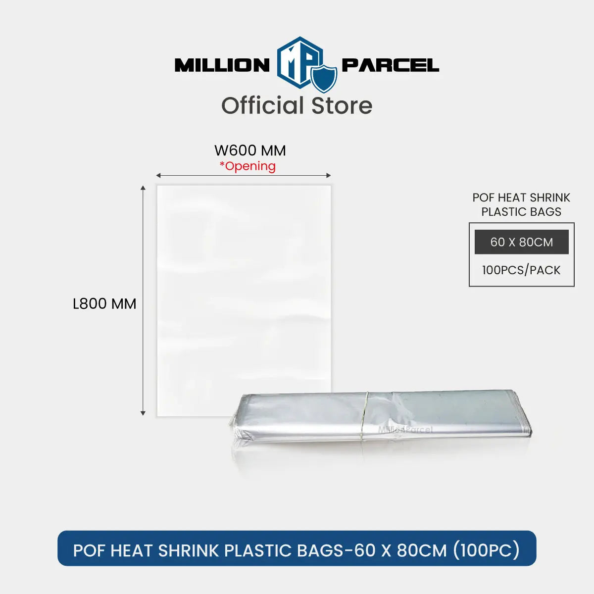 POF Heat Shrink Plastic Bags - MillionParcel
