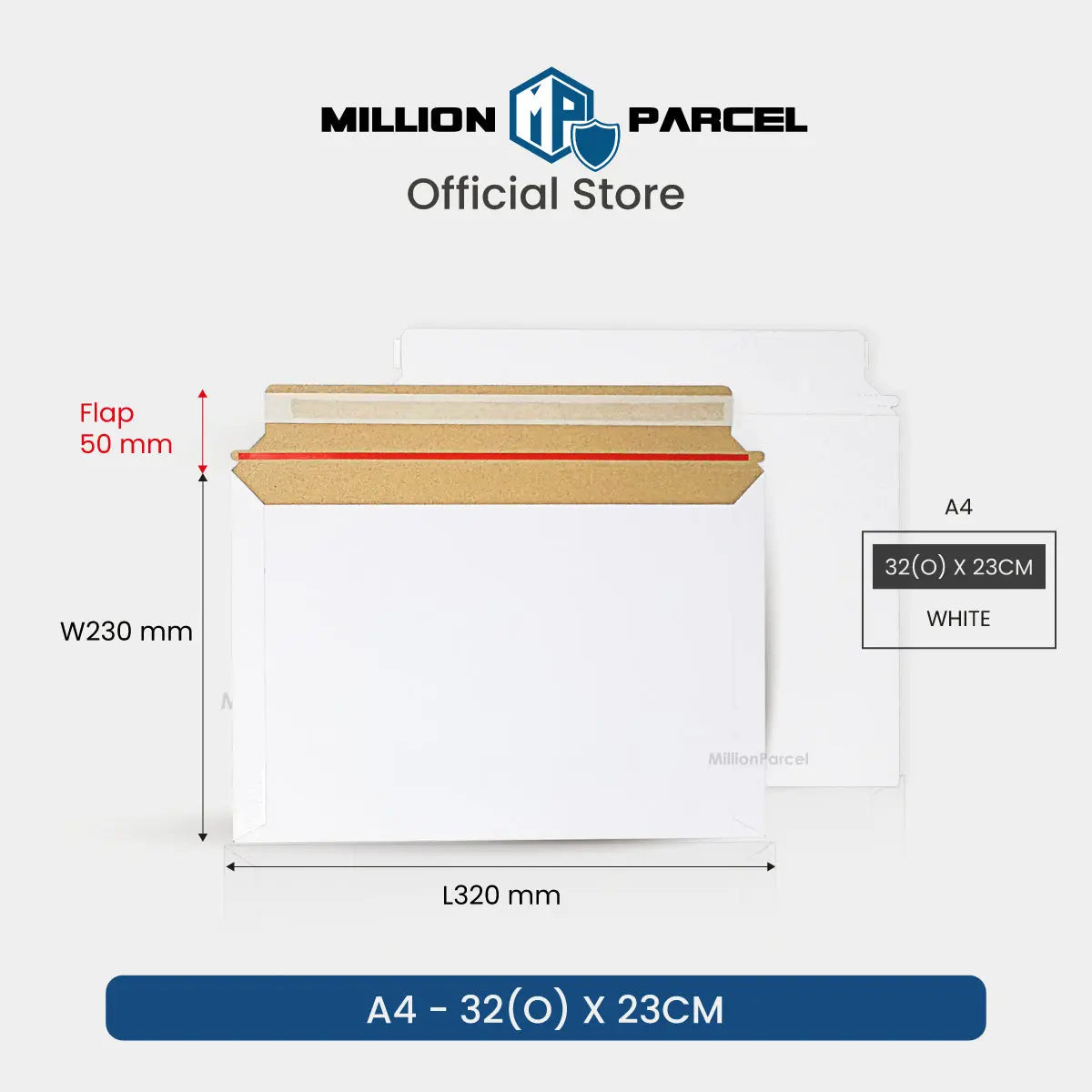 Mailing Cardboard Envelope | Rigid Envelope - MillionParcel