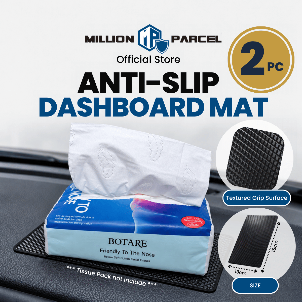 6-ply soft cotton facial tissue pack with printed label, ready for nose-friendly use