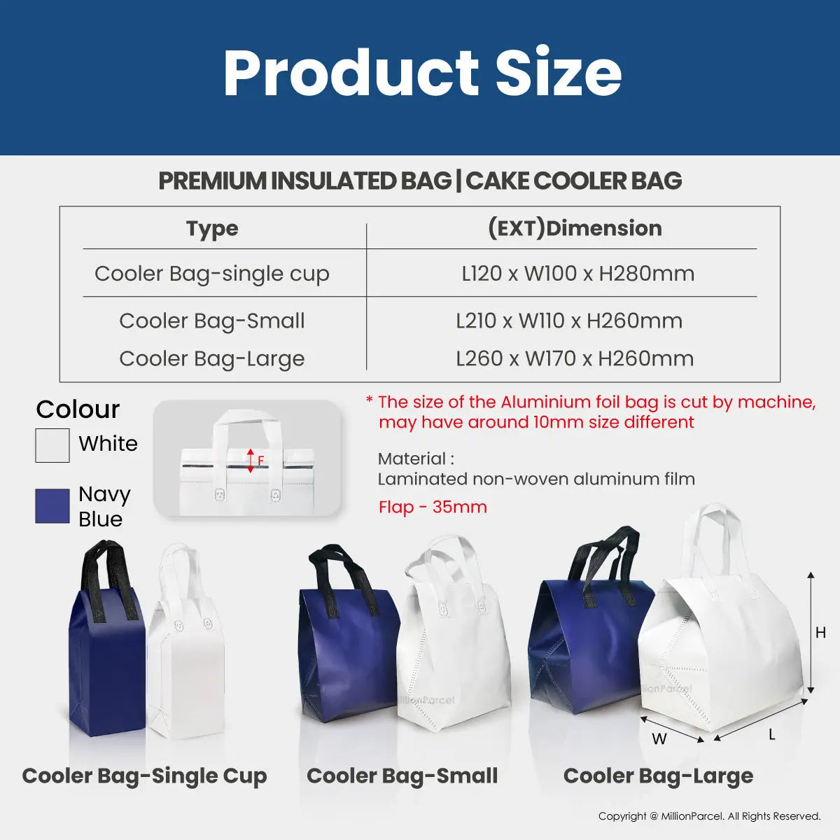 Premium Insulated Bag | Cake Cooler Bag - MillionParcel
