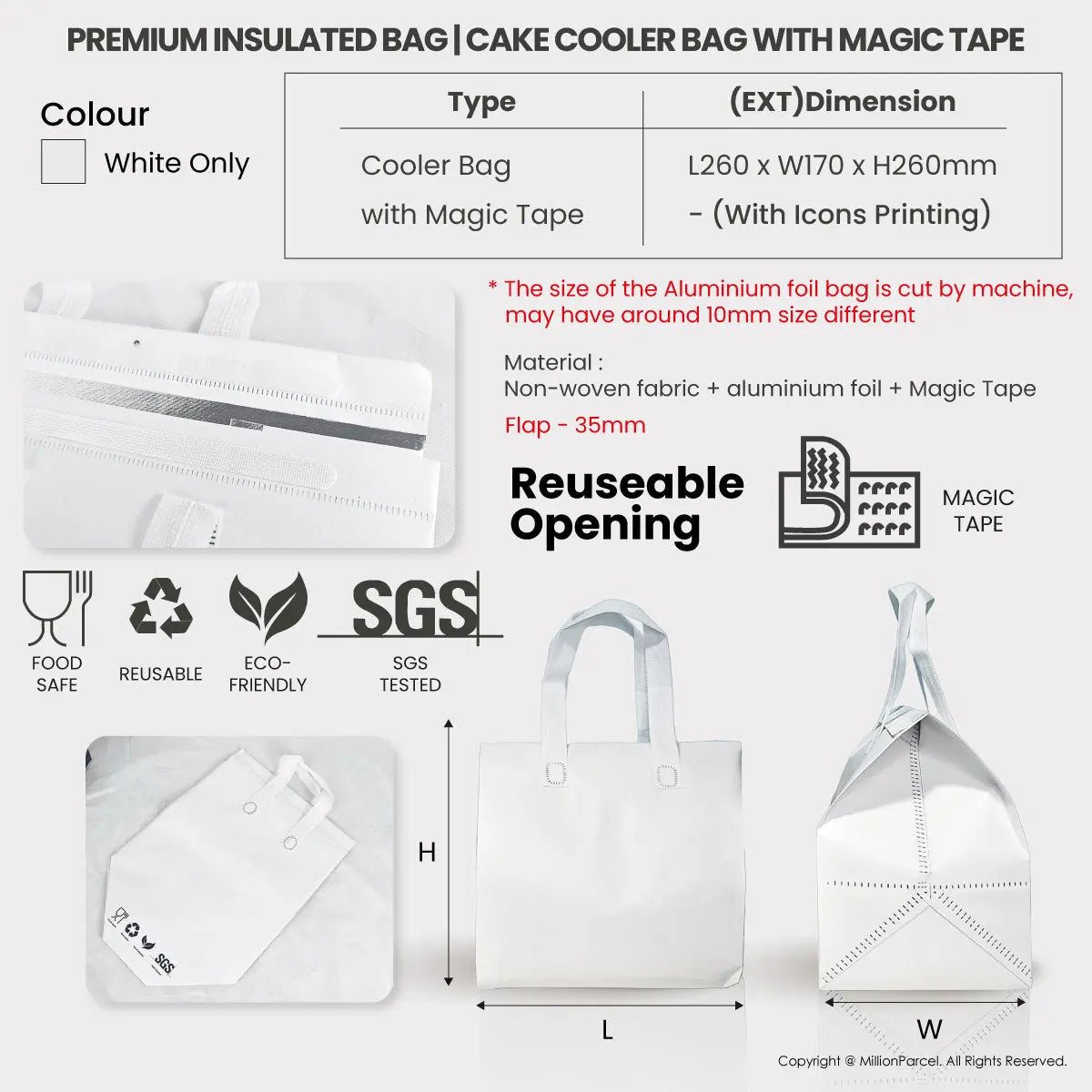 Premium Insulated Bag | Cake Cooler Bag - MillionParcel