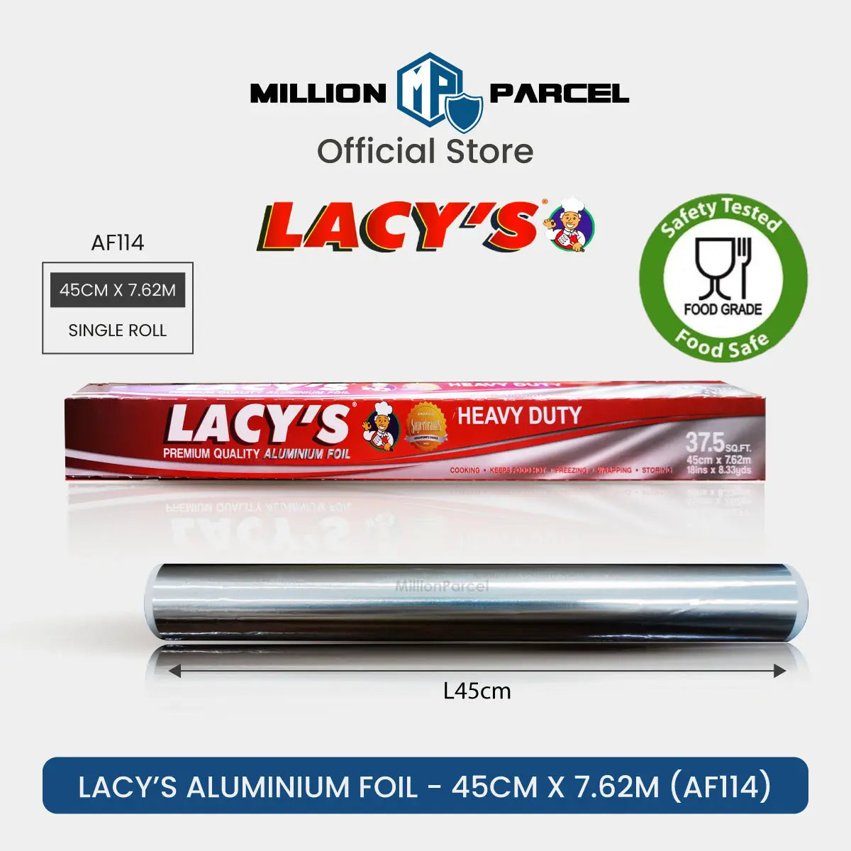 Lacy's Cling Wrap and Chef bake Baking Paper - MillionParcel