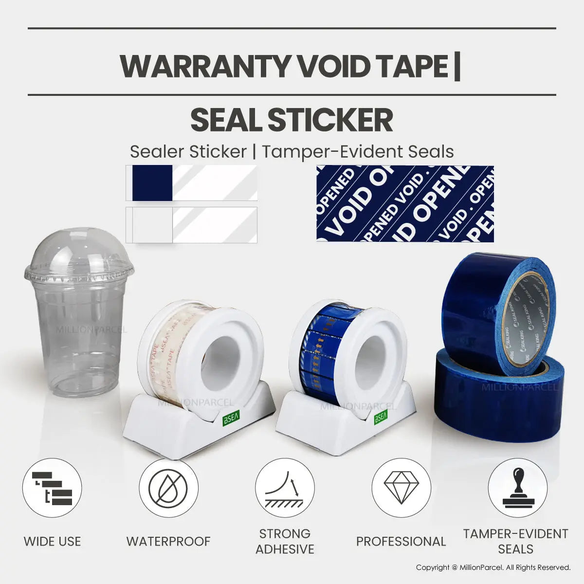 Warranty Void Tape | Seal Sticker - MillionParcel