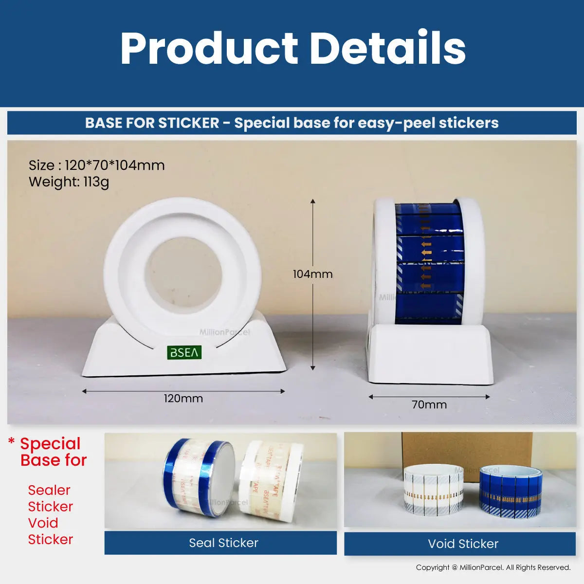 Warranty Void Tape | Seal Sticker - MillionParcel