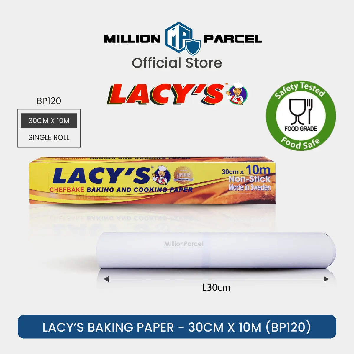 Lacy's Cling Wrap and Chef bake Baking Paper - MillionParcel