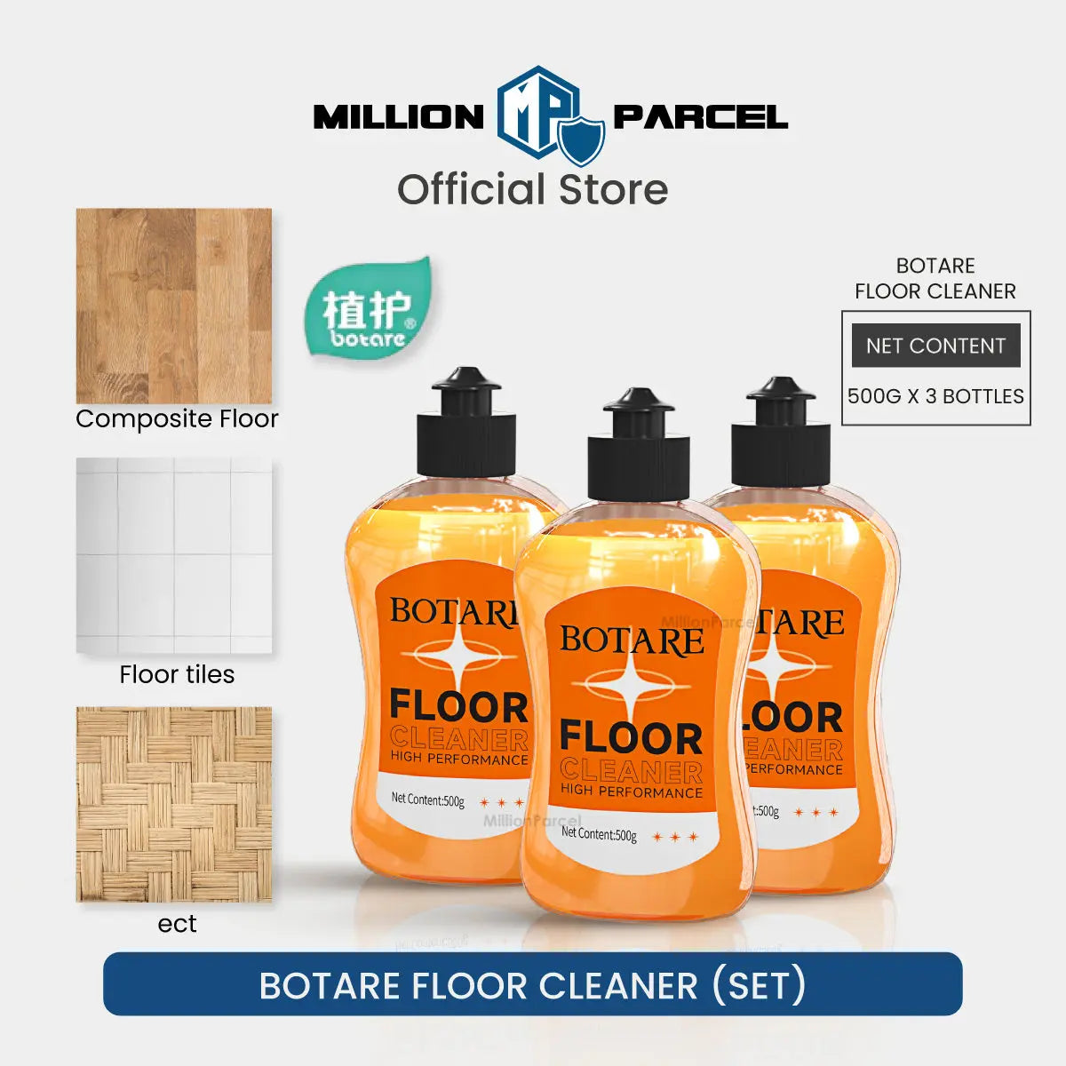 Botare Floor Cleaner | All purpose Cleaner | Lemon Scented Bathroom Cleaner - MillionParcel
