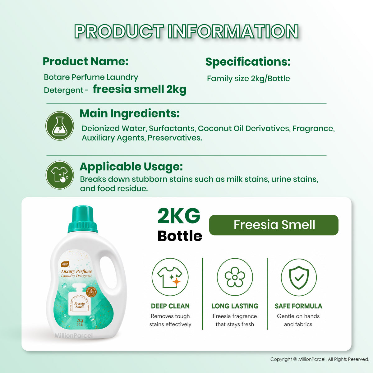 Botare Perfume & Baby Laundry Detergent | Sakura, Freesia, BabyBloom