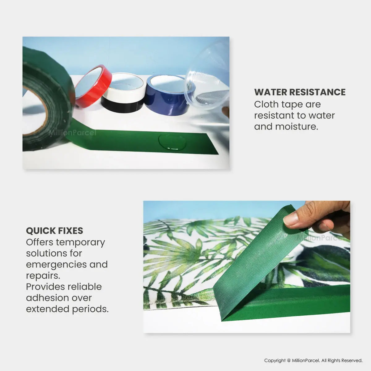 STAR 2000 Cloth Tape | Duct Tape - Easy Tear - MillionParcel