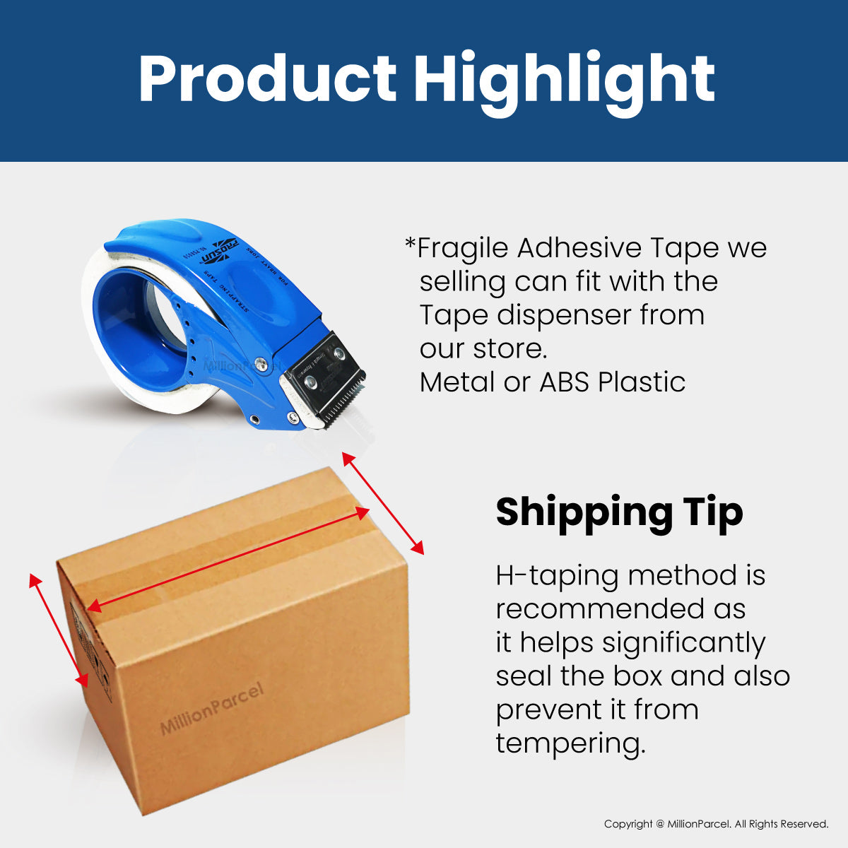Fragile Adhesive Tape - Ensure your fragile items arrive safely