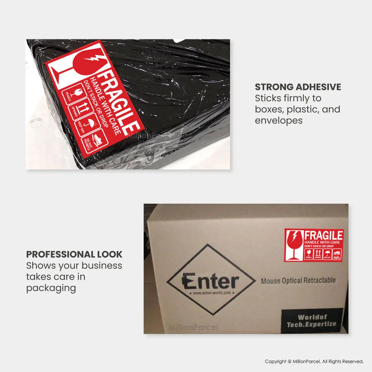 Fragile Label - - Ensure your fragile items arrive safely - MillionParcel
