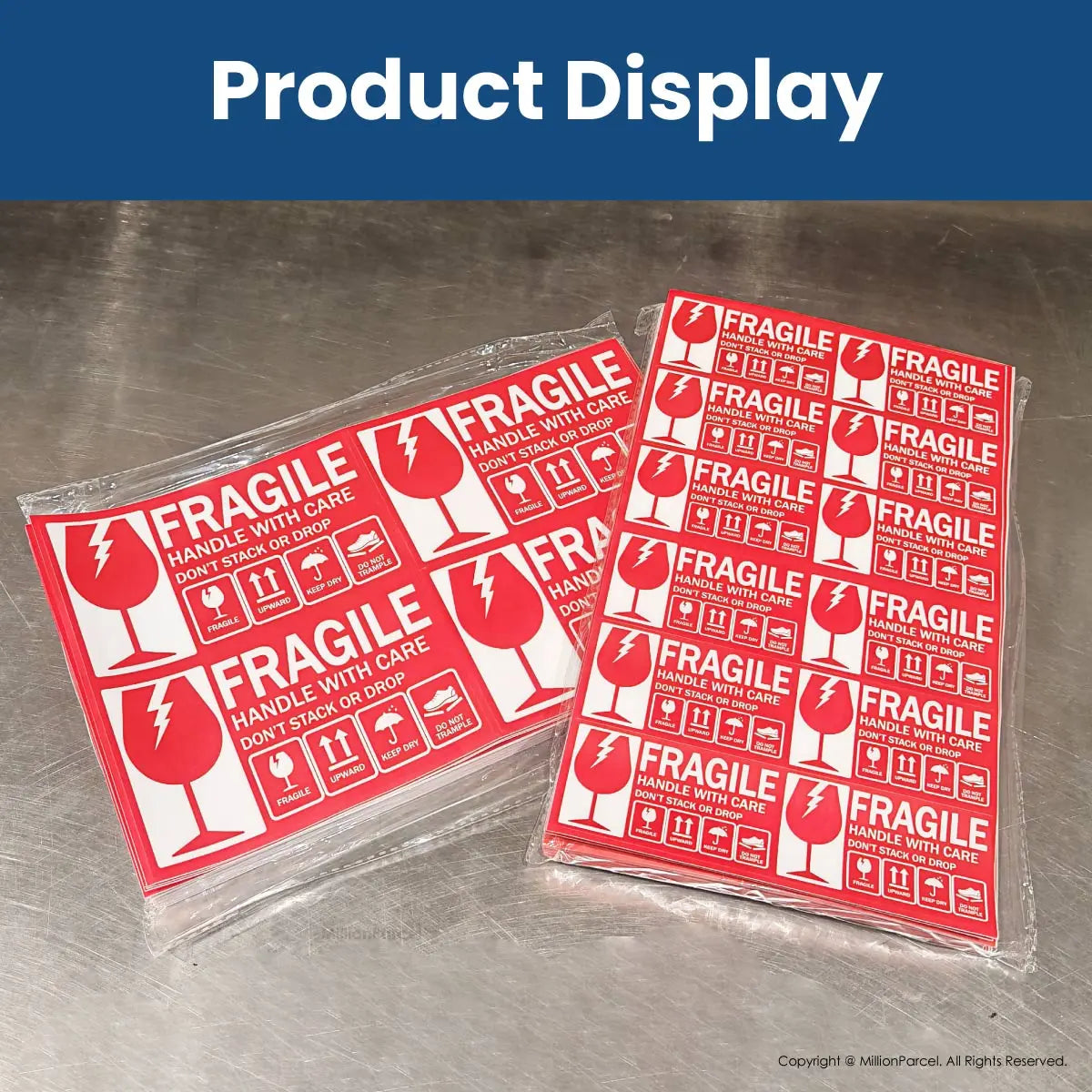 Fragile Label - - Ensure your fragile items arrive safely - MillionParcel