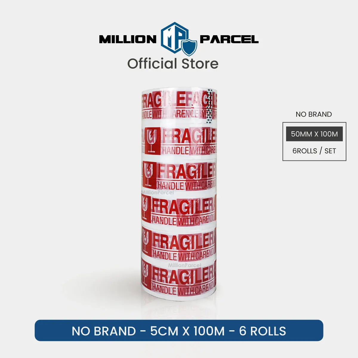 Fragile Adhesive Tape - Ensure your fragile items arrive safely - MillionParcel