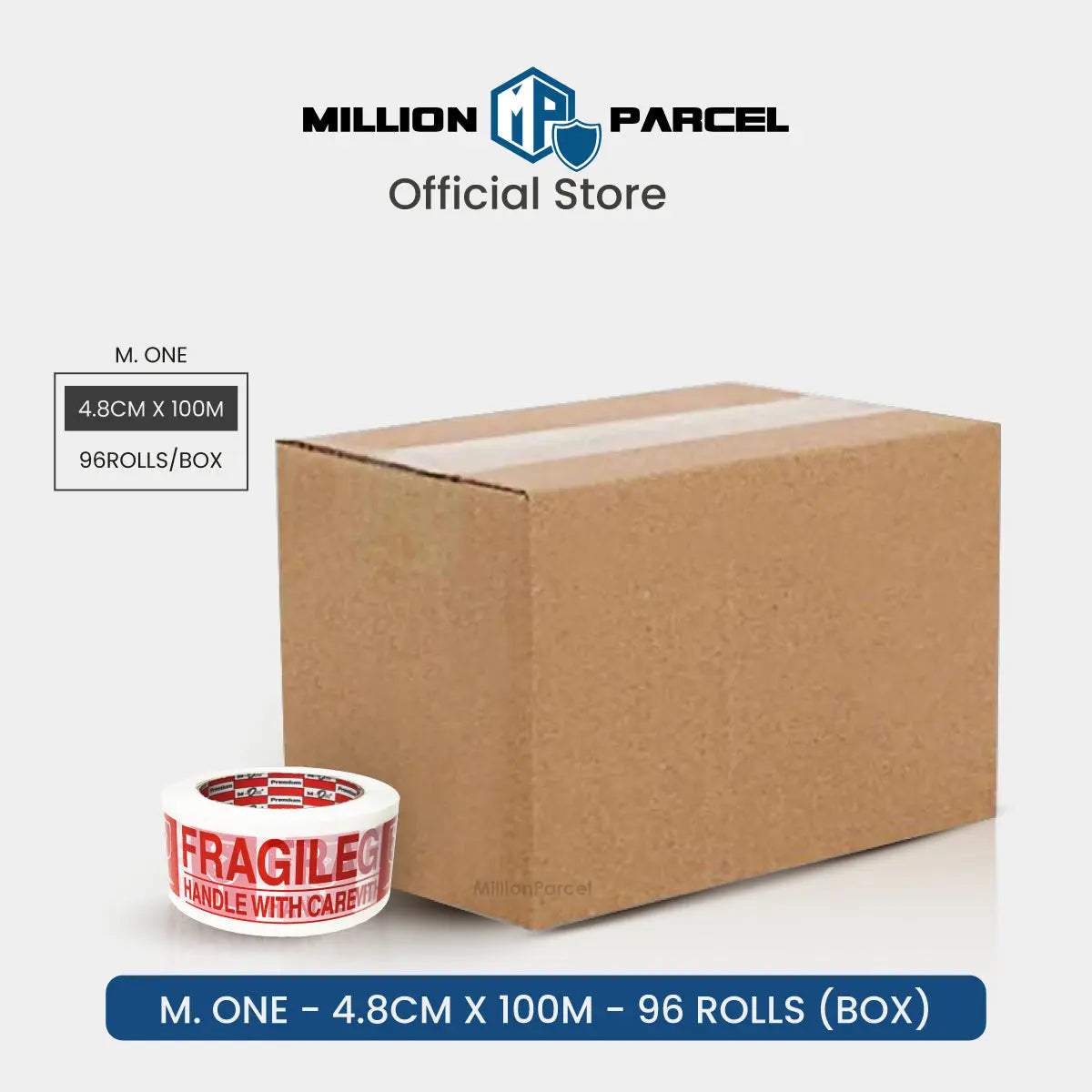 Fragile Adhesive Tape - Ensure your fragile items arrive safely - MillionParcel