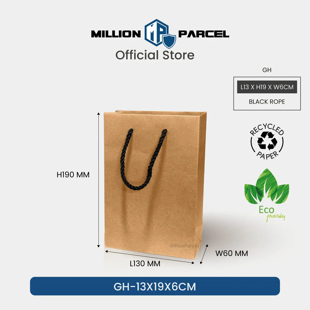 Brown Kraft Paper Bags - MillionParcel