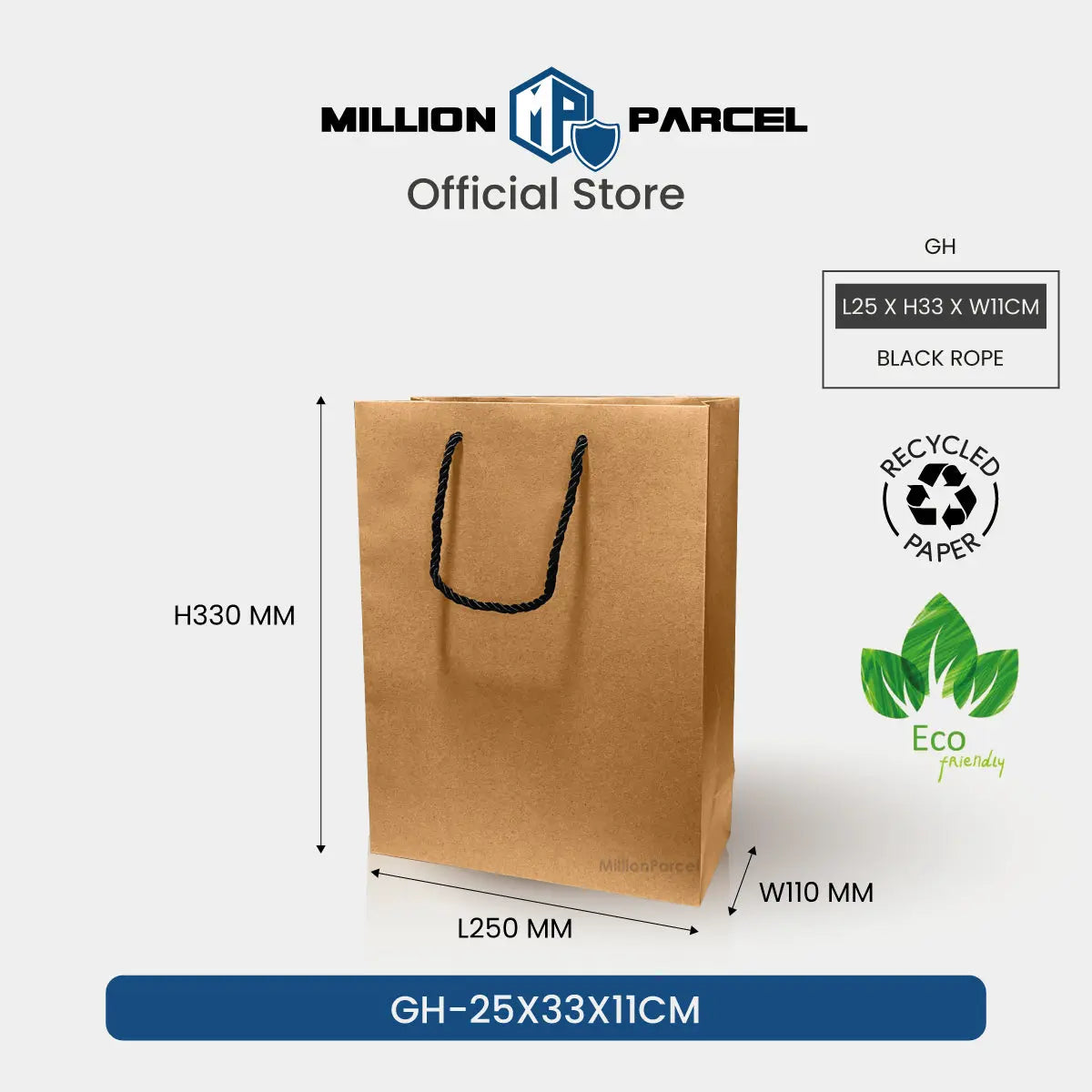 Brown Kraft Paper Bags - MillionParcel