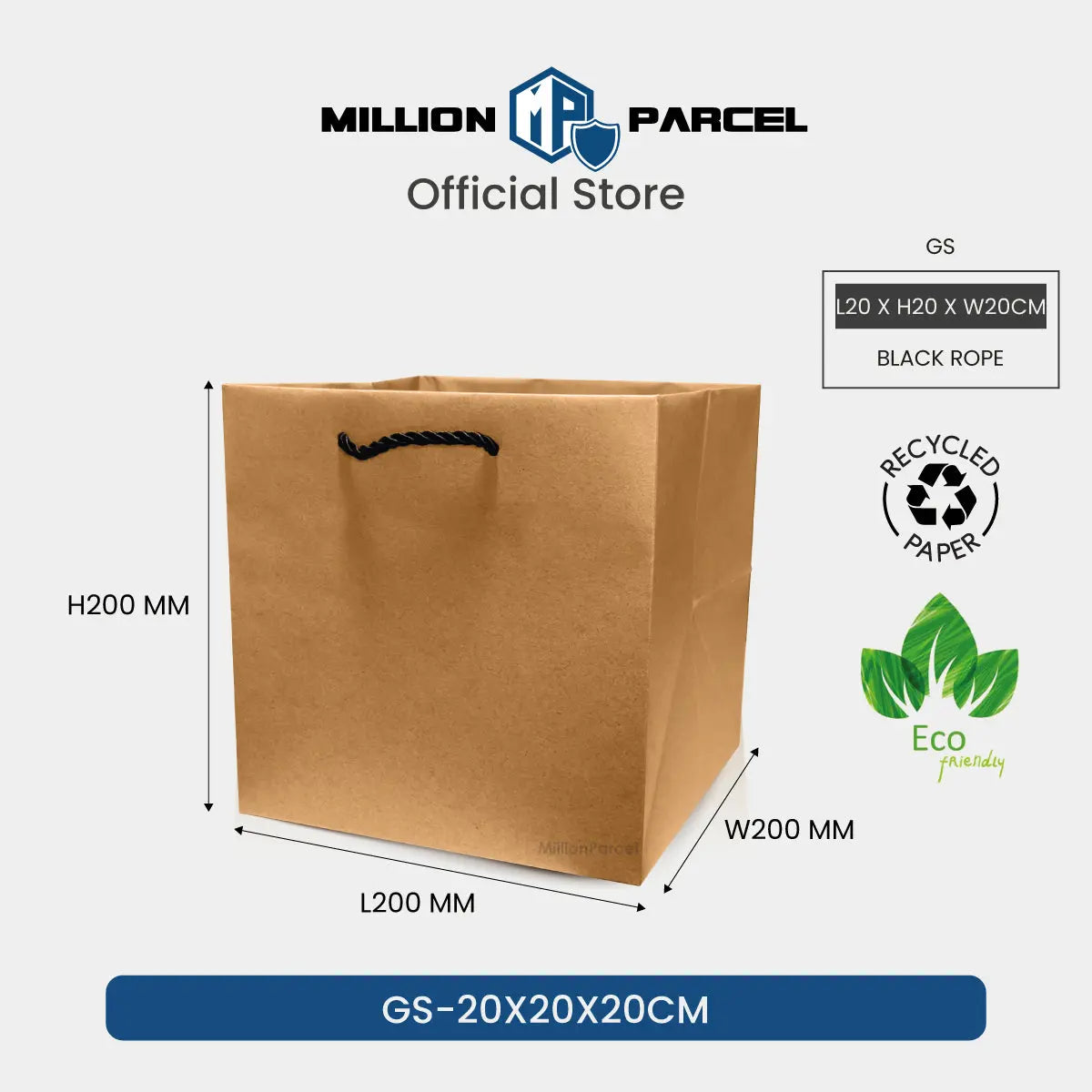 Brown Kraft Paper Bags - MillionParcel